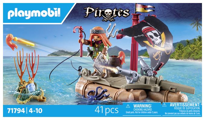 Schatzbergung auf Piratenfloss 