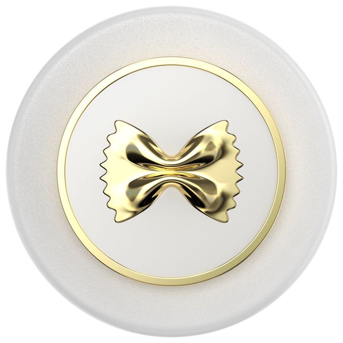Fingerring  PopGrip Enamel Pasta (Gold, Weiß) 