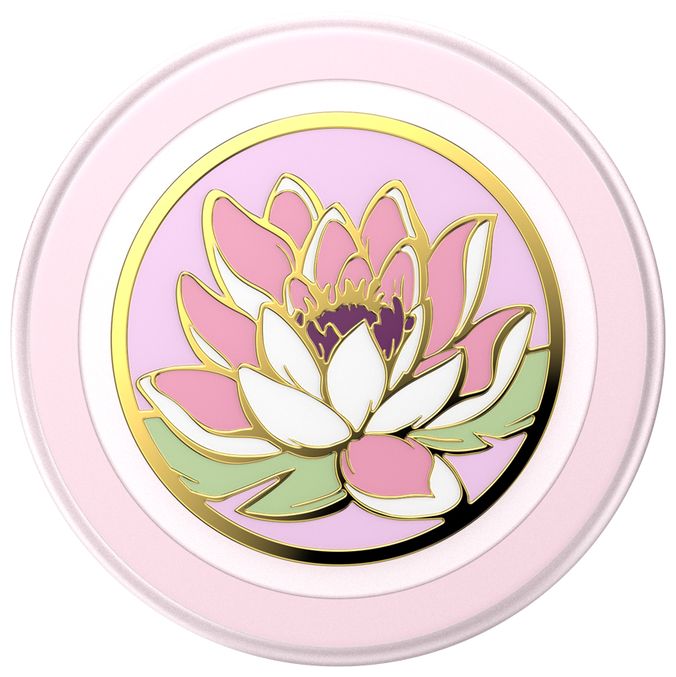 Fingerring  PopGrip Enamel Water Lily (Mehrfarbig, Pink) 