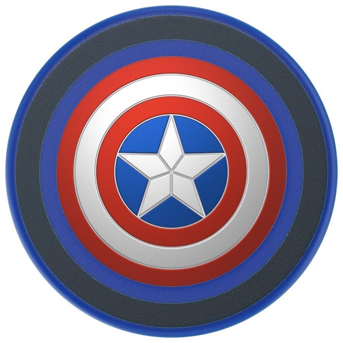 Fingerring für Jede Marke  PopGrip MagSafe Enamel Captain America (Blau, Rot, Weiß) 
