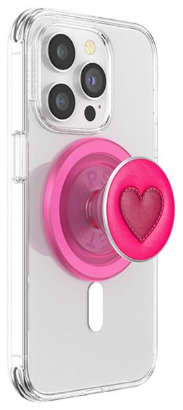 Fingerring  PopGrip MagSafe Stitched Sweet Heart (Pink) 