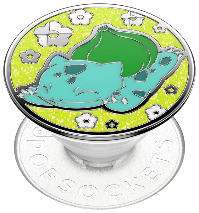 Fingerring für Universal  PopGrip Pokémon - Enamel Bulbasaur Nap (Mehrfarbig) 