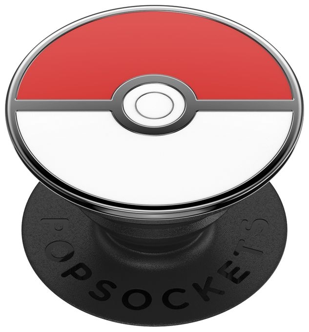 Fingerring für Universal  PopGrip Pokémon - Pokéball Enamel (Rot, Schwarz, Weiß) 