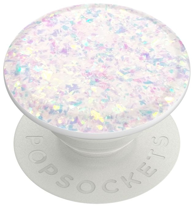 Fingerring für Universal  PopGrip Premium Iridescent Confetti White (Mehrfarbig) 