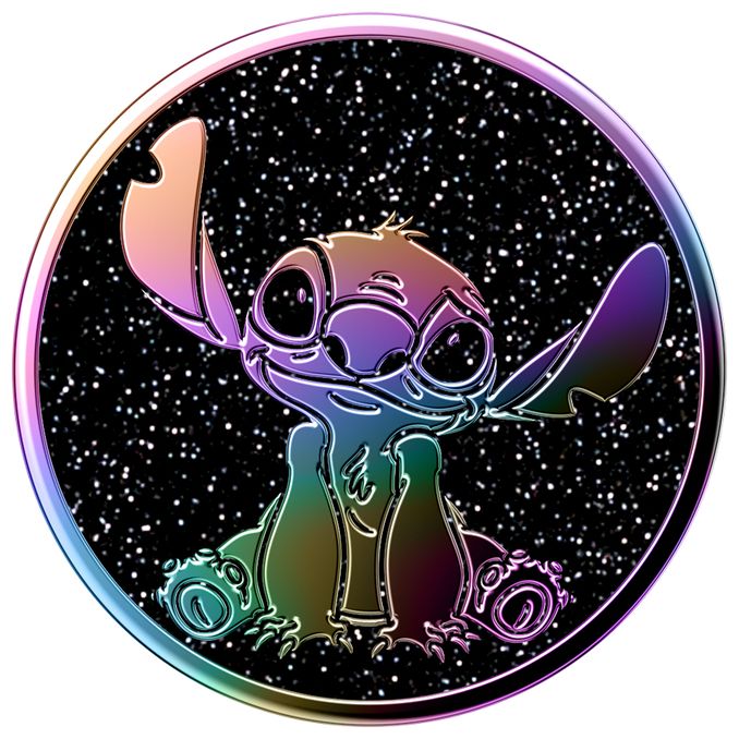 Fingerring  PopGrip Stitch - Enamel Oil Slick Stitch (Mehrfarbig) 