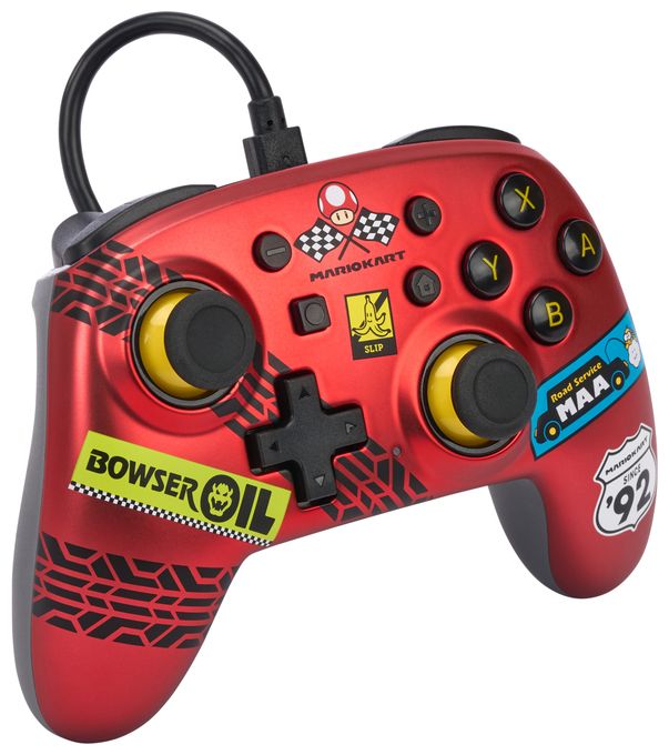 Analog Gamepad für Nintendo Switch  Nano Wired Controller Mario Kart: Racer Red (Rot) 