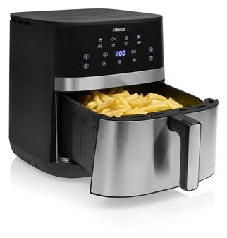 Heißluftfritteuse 7 l 2300 W  182474 DualHeat Airfryer (Schwarz, Edelstahl) 