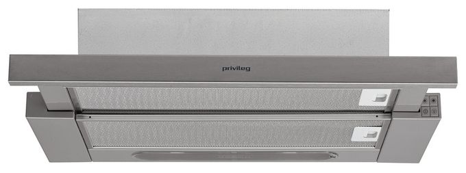 Abluft/Umluft Dunstabzugshaube/Esse Einbau 60 cm (Silber) DGAH55AMX 