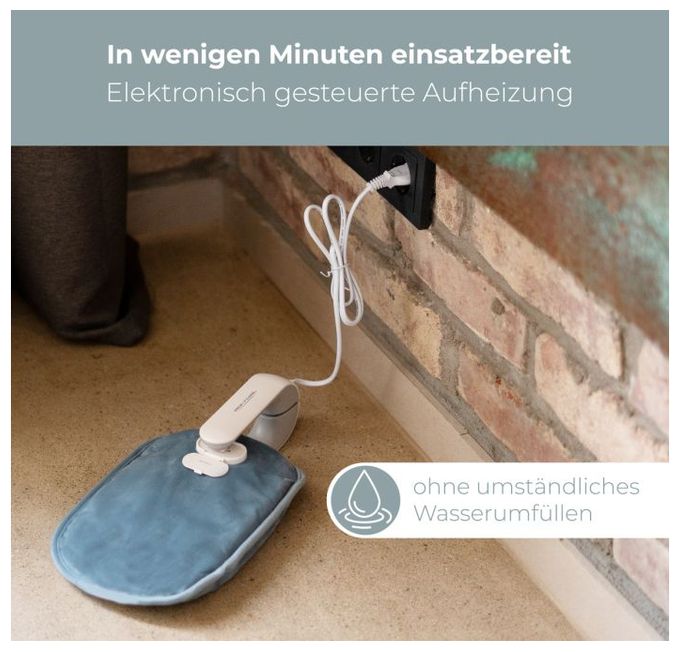 380 W  PC-EWF3150 elektrische Wärmflasche (Grau) 