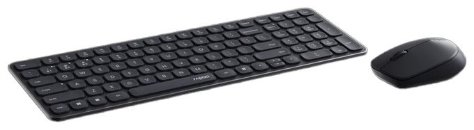 Büro Tastatur RF Wireless + Bluetooth 2.4 GHz  9310M (Schwarz) 