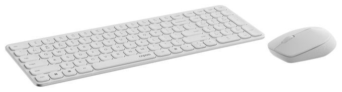 Büro Tastatur RF Wireless + Bluetooth 2.4 GHz  9310M (Weiß) 