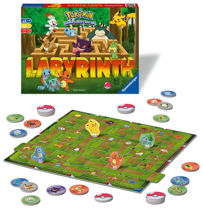 Brettspiel bis zu 4 Spielern ab 7 Jahr(e) Labyrinth Pokémon 