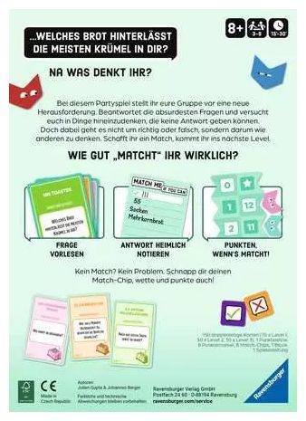 Brettspiel bis zu 8 Spielern ab 8 Jahr(e) Match Me If You Can 