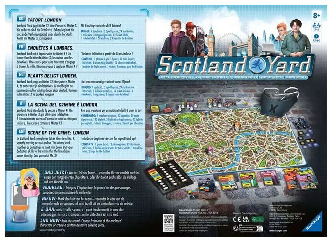 Brettspiel bis zu 6 Spielern ab 8 Jahr(e) Scotland Yard 