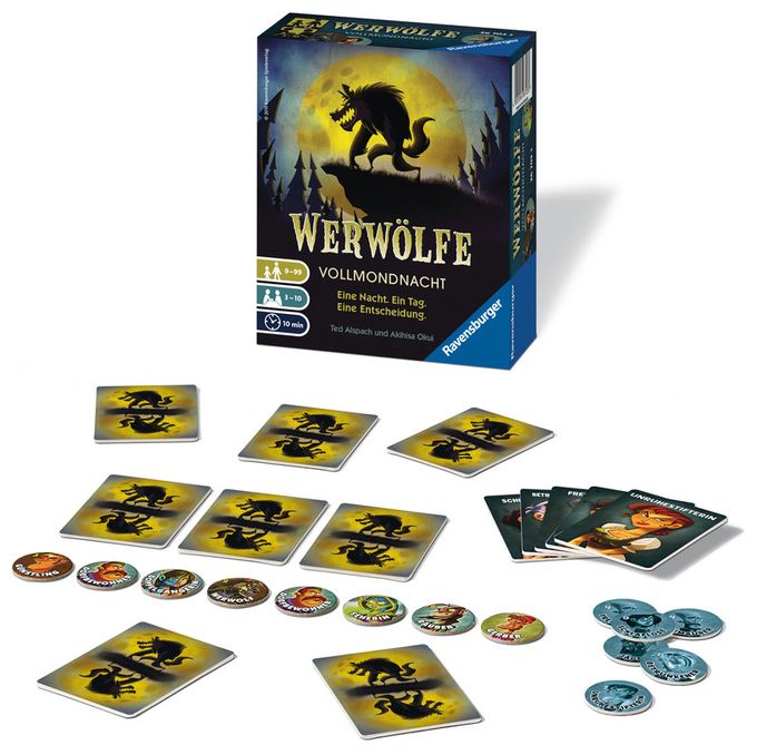 Brettspiel bis zu 10 Spielern ab 9 Jahr(e) Werwölfe Vollmondnacht 