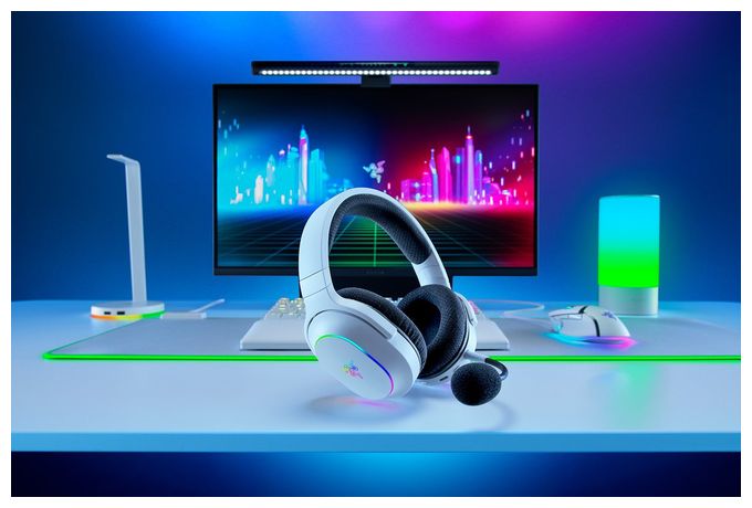 Over Ear Bluetooth Kopfhörer kabellos 70 h Laufzeit USB Typ-C  Barracuda X Chroma (Schwarz, Weiß) 