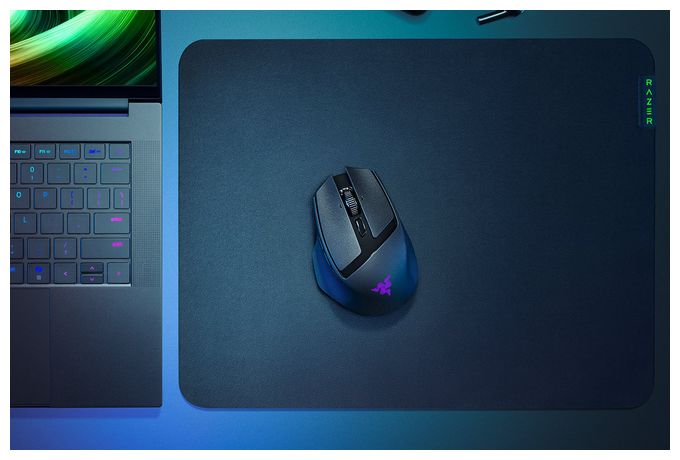 18000 DPI Gaming Maus Optisch  Basilisk Mobile (Schwarz, Gelb) 