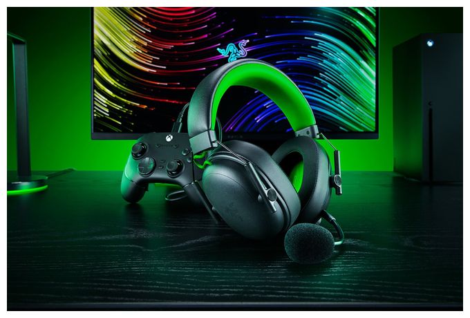 Over Ear Bluetooth Kopfhörer kabelgebunden&kabellos 70 h Laufzeit USB Typ-A  BlackShark V3 X HyperSpeed (Schwarz, Grün) 