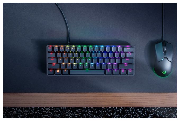RGB-LED Gaming Tastatur USB  Huntsman Mini (Schwarz) 