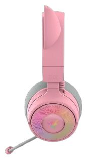 Over Ear Bluetooth Kopfhörer kabelgebunden&kabellos 70 h Laufzeit USB Typ-A  Kraken Kitty V3 Pro (Rose) 