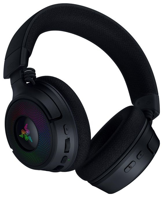 Ohraufliegender Bluetooth Kopfhörer kabellos 70 h Laufzeit USB Typ-A  Kraken V4 (Schwarz) 