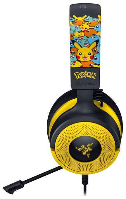 Ohraufliegender Kopfhörer Kabelgebunden USB Type-C / USB Type-A  Kraken V4 X Pokemon (Schwarz, Gelb) 