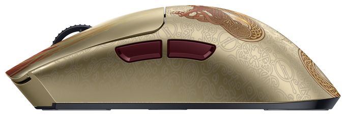 35000 DPI Gaming Maus Optisch  Viper V3 Pro (Gold, Gelb) 