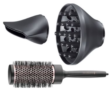 Haartrockner 2200 W (Schwarz, Rosa-Goldfarben) D5706 Curl & Straight Confidence 