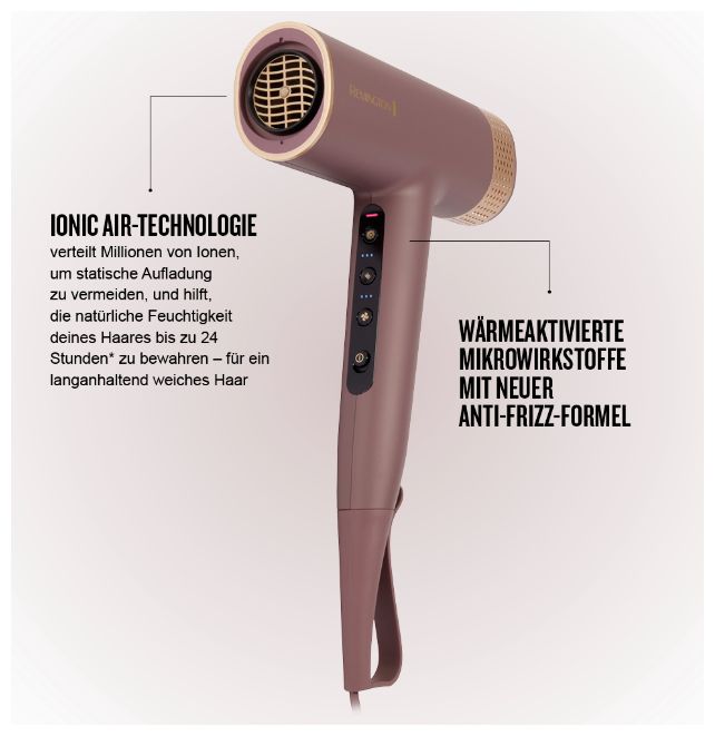 Haartrockner 1600 W  EC8930 AirVive (Pink) 