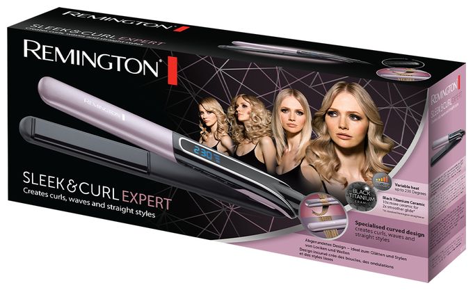 Haarglätter  S6700 Sleek & Curl Expert (Schwarz, Violett) 