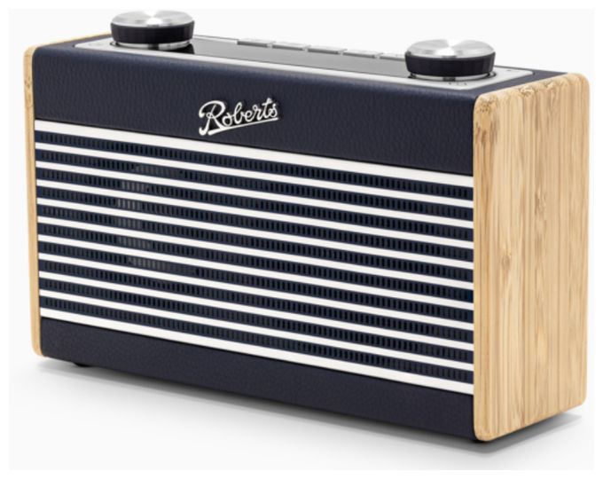 Bluetooth DAB, DAB+, FM Radio Tragbar  Rambler Uno (Bambus, Navy) 