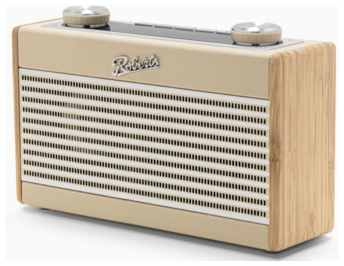 Bluetooth DAB, DAB+, FM Radio Tragbar  Rambler Uno (Bambus, Cremefarben) 