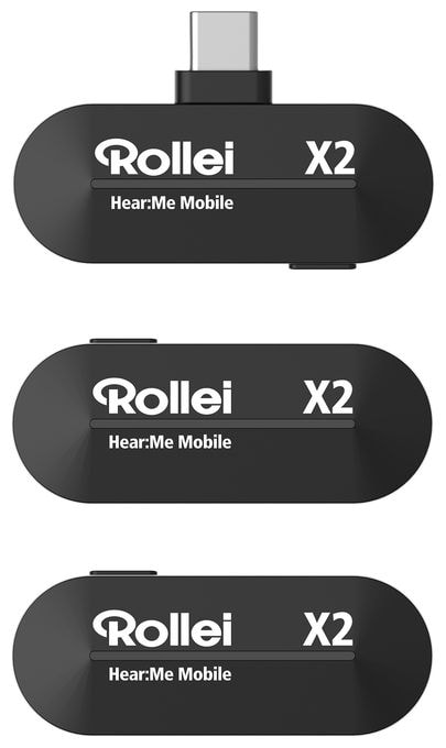 Kabelgebunden Mobiltelefon/Smartphone-Mikrofon 48 kHz USB  HearMe Mobile X2 Mini (Schwarz) 