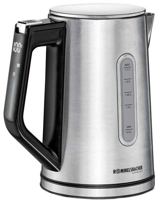 1,7 l Wasserkocher 3000 W  WK3000 (Schwarz, Edelstahl) 