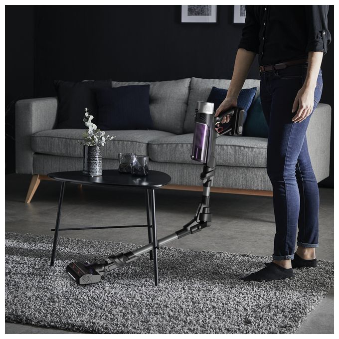 Handstaubsauger Beutellos bis 45 min Laufzeit 18 V  RH2037 X-Force Flex 9.60 (Schwarz, Violett) 