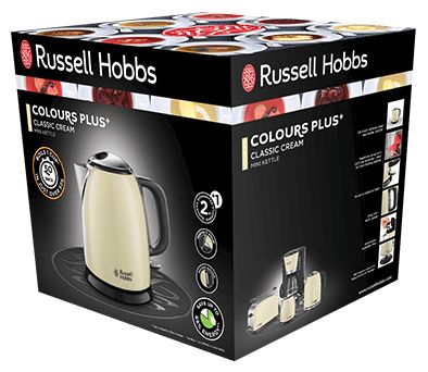 1,0 l Wasserkocher 2400 W  24994-70 Colours Plus+ (Cremefarben) 