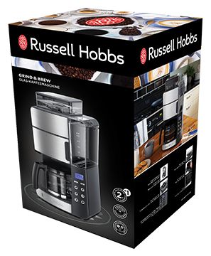 10 Tassen Filterkaffeemaschine 1,2 l  25610-56 Grind and Brew (Schwarz, Edelstahl) 