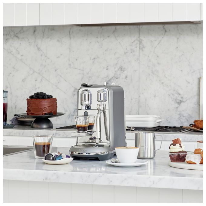 Nespresso Kapselmaschine 19 bar 1,5 l  Creatista Plus (Silber) 