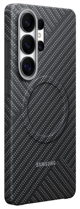 Cover für Samsung Galaxy S26 Ultra  Carbon Magnet Case (Dunkles Grau) 