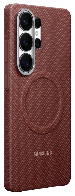 Cover für Samsung Galaxy S26 Ultra  Carbon Magnet Case (Rot) 