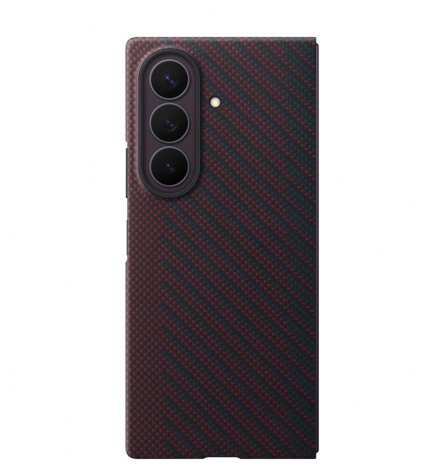 Cover für Samsung Z Fold8  Carbon Magnet Case (Rot) 
