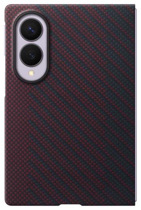 Cover für Samsung Z Fold8  Carbon Magnet Case (Rot) 