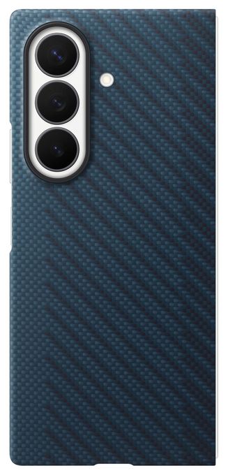 Cover für Samsung Z Fold8  Carbon Magnet Case (Blau) 