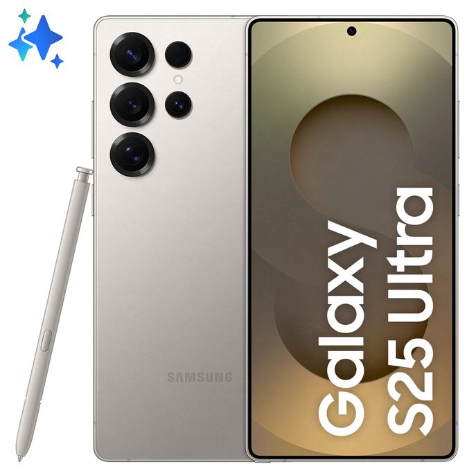 256 GB 5G Smartphone 17,5 cm (6.9 Zoll) Android 200 MP Vierfach Kamera Dual Sim WiFi 7  Galaxy S25 Ultra (Grau, Titan) 