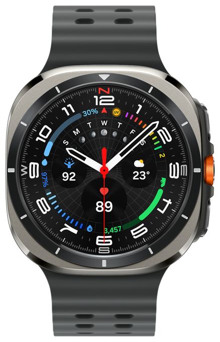 Digital 47 mm  Smartwatch Rund IP68 327 ppi 4G  Galaxy Watch Ultra (2025) (Silber) 