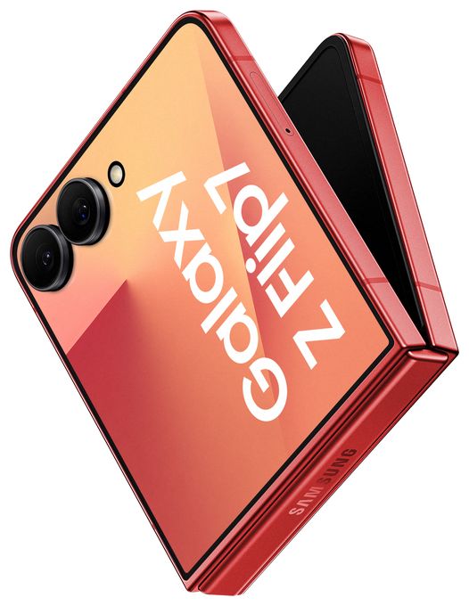 512 GB 5G Smartphone 17,5 cm (6.9 Zoll) 2,74 GHz Android 50 MP Dual Kamera Dual Sim WiFi 7 (Coralred) Galaxy Z Flip7 