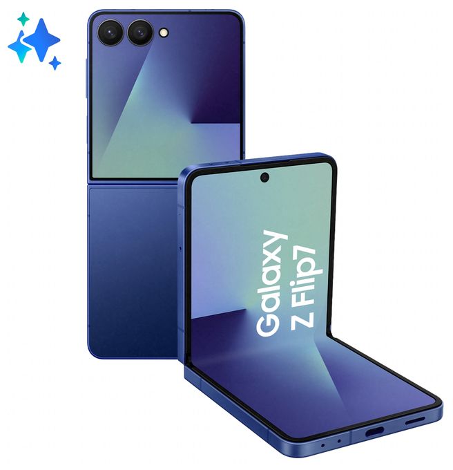 512 GB 5G Smartphone 17,3 cm (6.8 Zoll) Android 50 MP Dual Kamera WiFi 7 (Blue Shadow) Galaxy Z Flip7 