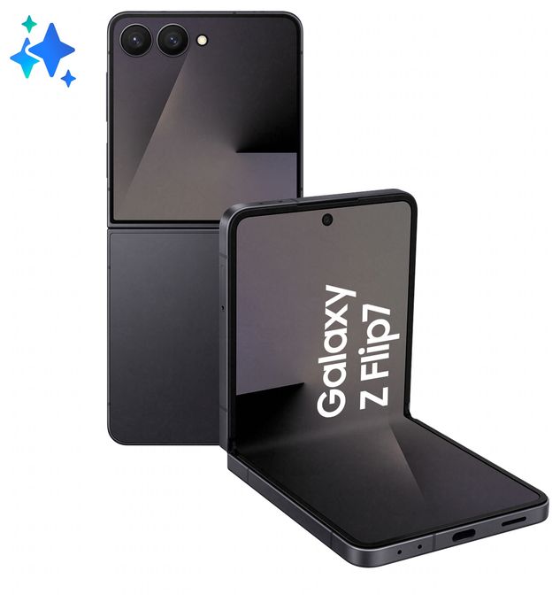 256 GB 5G Smartphone 17,3 cm (6.8 Zoll) Android 50 MP Dual Kamera WiFi 7 (Jetblack) Galaxy Z Flip7 