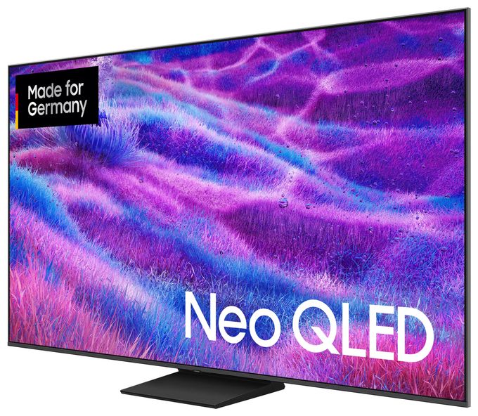 QLED 127 cm (50 Zoll) Fernseher 4K Ultra HD VESA 200 x 200 mm  GQ50QN80FAU (Karbon, Silber) 