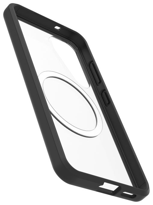 Cover für Samsung Galaxy S25 (Schwarz, Transparent) OtterBox React Magnet Case 